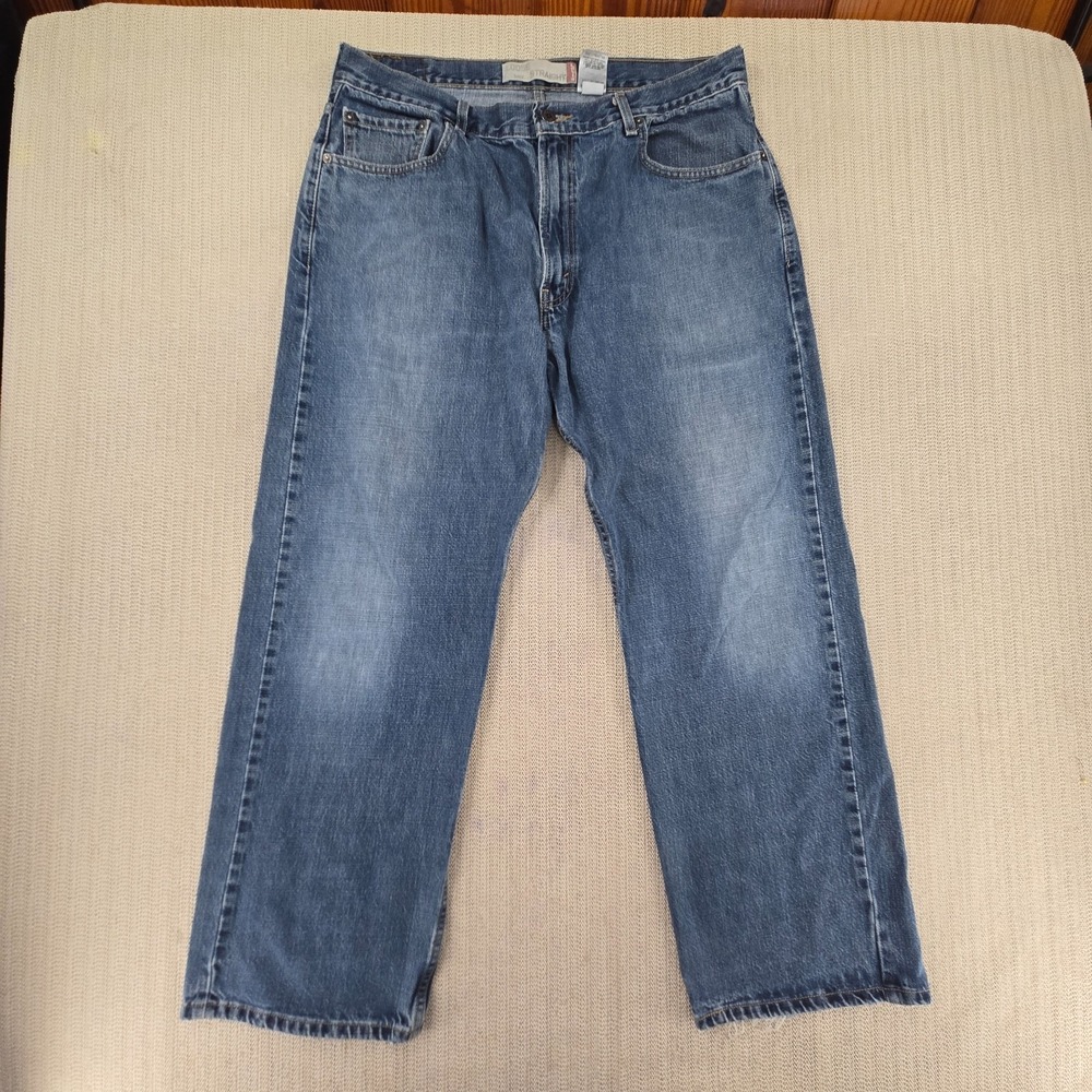 Vtg Levi's 569 Jeans Mens 36x30 Blue Denim Relaxed Fit Straight Leg Dark Wash